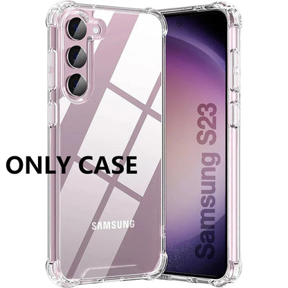 Hybrid Shockproof Case For Samsung Galaxy S23 S21 FE S22 Plus Ultra Clear Hard Case For Samsung A54 A34 A24 A14 A04S A53 A33