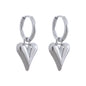 Yhpup Temperament Heart Pendant Chain Necklace for Women Stainless Steel Stylish Choker 18 K Jewelry Waterproof Party Gift