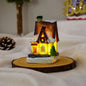 1~6pcs LED Night Light Christmas Ornaments 2024 Luminous Castle Snow House Sculpture Xmas Decoration for Home New Year Navidad