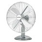 Senelux 12 inch Chrome Desk Fan; Great for Home Cooling and Comfort in Bedrooms, Living Rooms and Offices