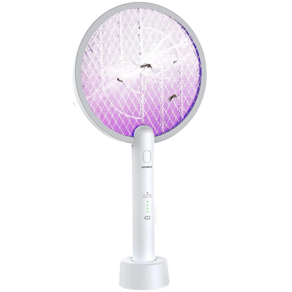Senelux Electric Fly Swatter, Bug Zapper 2in-1 Racket Fly Killer USB Rechargeable Fly Zapper