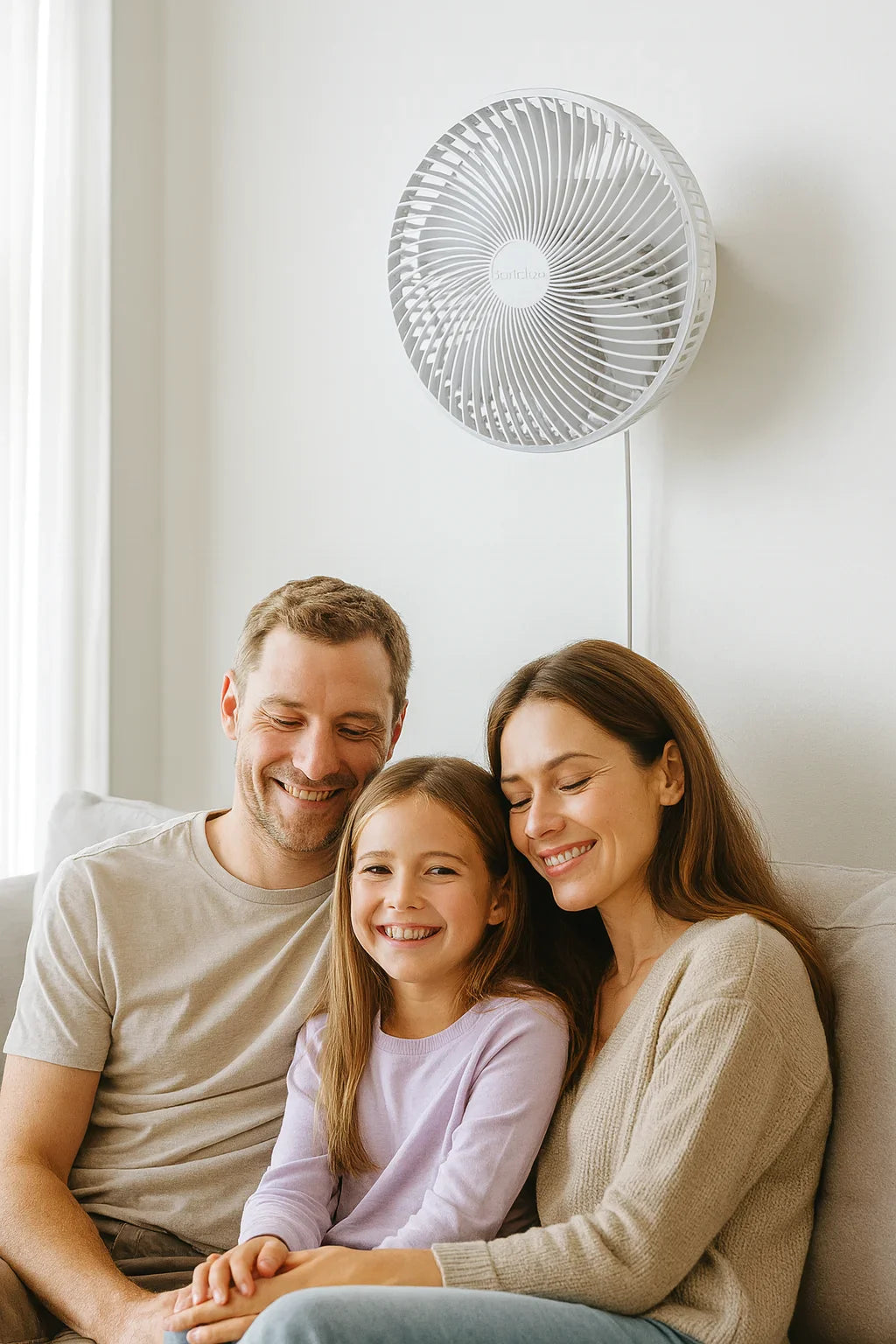 Senelux 10 Inch Wall Fan- Great Home Cooling For Bedrooms, Living Rooms and Kitchen Cooling