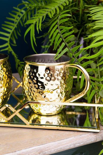 Lot de 2 verres Moscow Mule dans un coffret cadeau 1 pièce