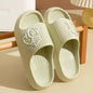 Women's Slippers Indoor Bathroom Anti-slip Home Cartoon Cute Little Dog Soft Sole Good Elasticity Summer Sandals Sool Flat Shoes