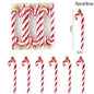 6pcs/box Christmas Tree Pendant Red Star Candy Snowflake Xmas Ball Ornament New Year 2025 Home Decoration Noel Gift Navidad 2024