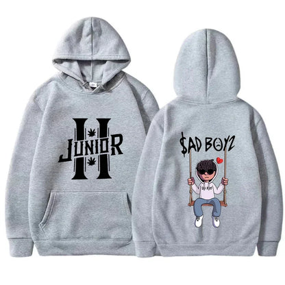Spring Men's Hoodies Junior H Sad Boys Harajuku Girls Hip Hop Pullover Fancy Music Gift Casual Loose Comfortable Sweatshirt