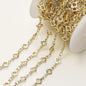 1Meter/Pack 5.5MM 14/18K Gold Plated Brass Rhombus Chain For Jewelry Making Necklace Bracelets Chain Jewelry Making Supplies
