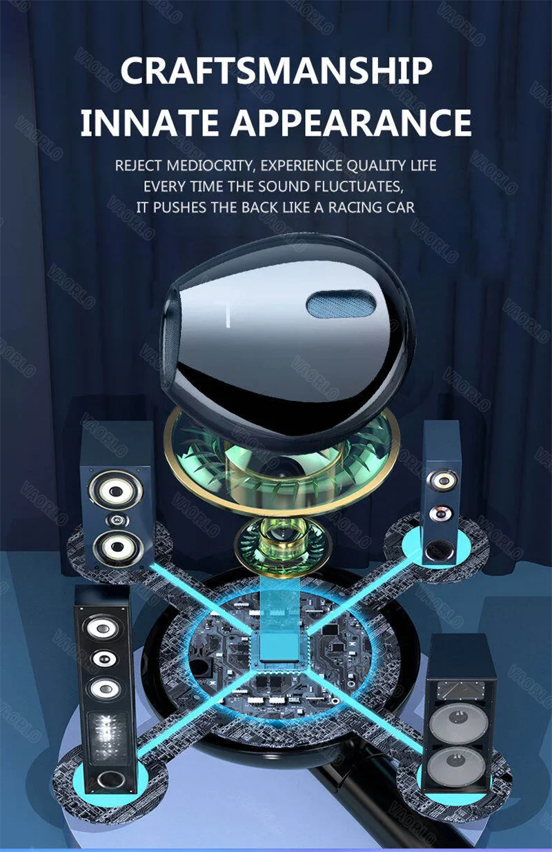 VAORLO 3.5mm/Type-C Wired Headphones Heavy Bass In Ear Earphone With Mic USB C Stereo Earbuds Gaming Headset For Samsung iPhone