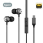 Type C Headphones For Samsung Galaxy S24 S23 S21 S22 Ultra Wired Earphones A53 A52 A34 A54 Note 20 5G 3.5mm Jack Earbud Headset
