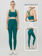 2 Piece Yoga Clothes Women's Tracksuit Athletic Wear Pilates Fitness Suit Gym Workout Push Up Clothes Sports Bra Leggings Suit