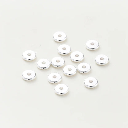 14K/18K Gold Plated 10-30Pcs 3/4/5/6/8mm Spacer Beads for DIY Necklace Bracelet Jewelry Making Supplies Accessories Wholesale