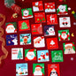 12/16/24 PCS Random Christmas Greeting Card Kids Mini Blessing Greeting Cards Envelope New Year Postcard Gift Card Xmas Party