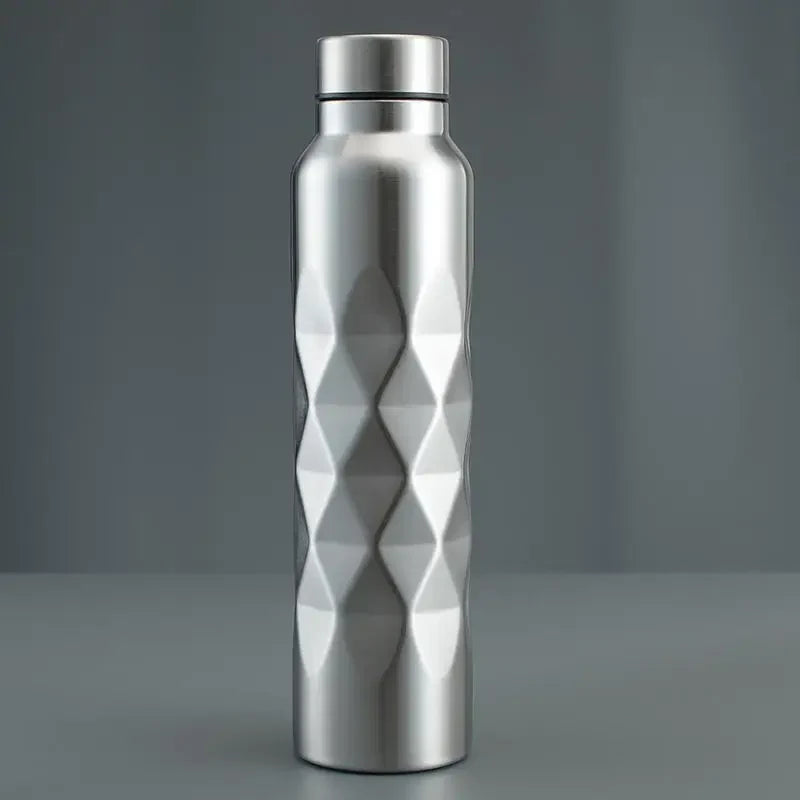 1pc 750ml/1000ml Stainless Steel Water Bottle, Large Capacity Portable Sports Bottles For Outdoor Camping Hiking Travel