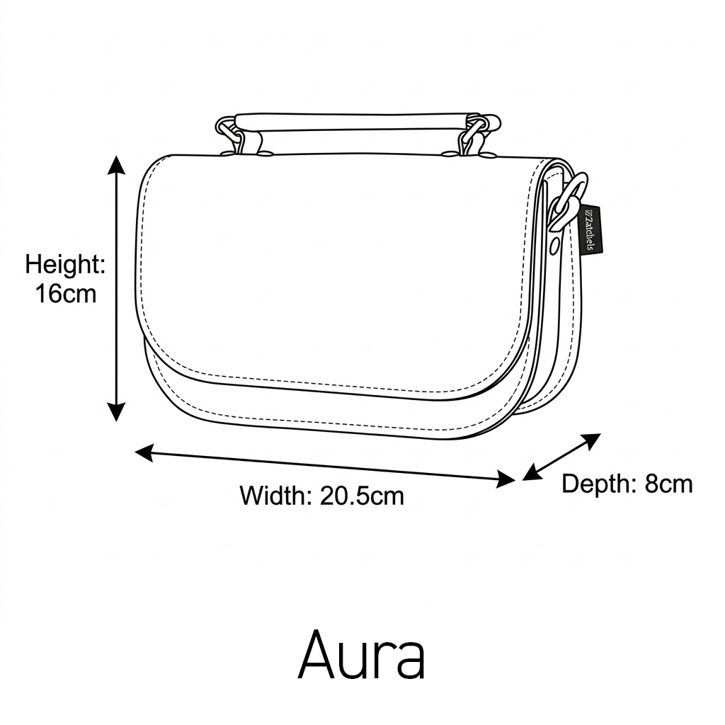 Aura Handmade Leather Bag - Pillar Box Red