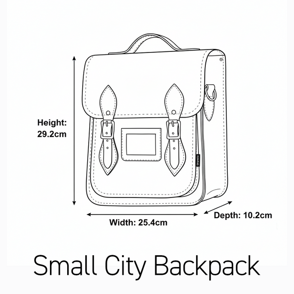 Autumnal Kaleidoscope Leather Backpack
