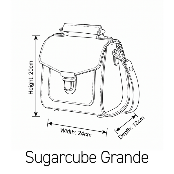 Executive Handmade Leather Sugarcube Grande - British Racing Green