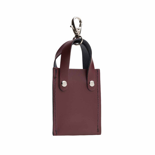 Charm de mini cabas - Rouge Marsala
