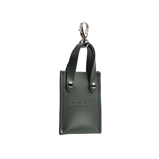 Breloque mini cabas - Vert lierre