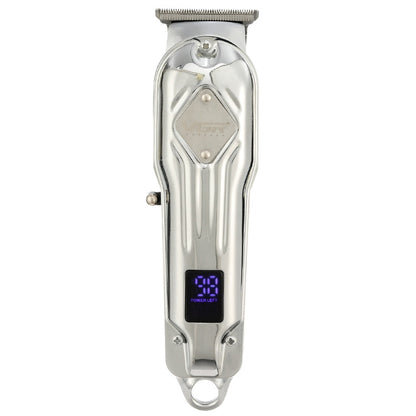 VGR V-261 8W USB Metal Professional Hair Clipper with LED Digital Display (Silver)