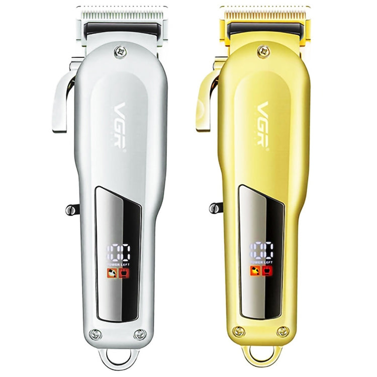 VGR V-278 10W USB Metal Electric Hair Clipper with LED Digital Display(Gold)