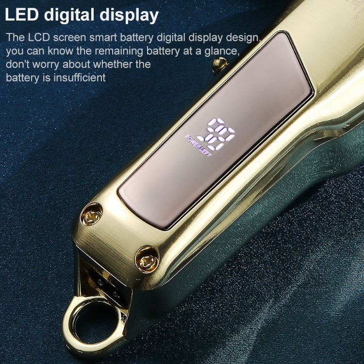 VGR V-278 10W USB Metal Electric Hair Clipper with LED Digital Display(Silver)