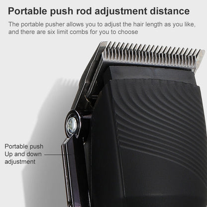VGR V-280  10W USB Metal Electric Hair Clipper with LED Digital Display (Gold)