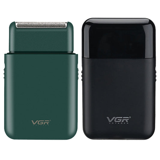 VGR V-390 5W USB Portable Reciprocating Electric Shaver (Green)