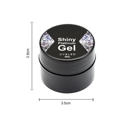 ROSALIND Gel Shiny Platinum Nails Polish(RFA397)