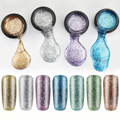 ROSALIND Gel Shiny Platinum Nails Polish(RFA397)
