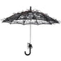 Wedding Parties Bridal Lace Cotton Umbrella Dancing Photography Prop Umbrella(Black)