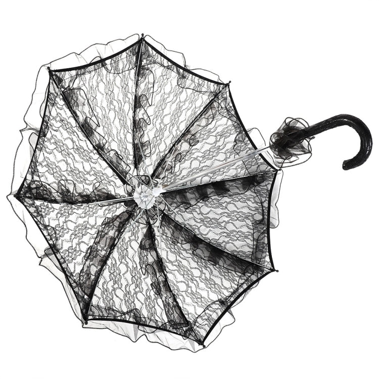 Wedding Parties Bridal Lace Cotton Umbrella Dancing Photography Prop Umbrella(Orange)