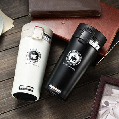 Stainless Steel Thermos Cups Insulated Tumbler, Capacity:380ml(WHITE)