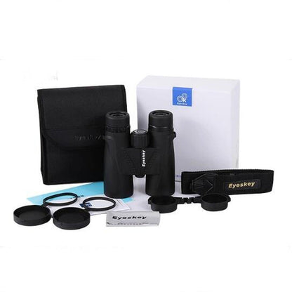 Eyeskey High-definition HD Telescope Night Vision Non-infrared Nitrogen-filled Waterproof Pocket Binoculars(10X42)