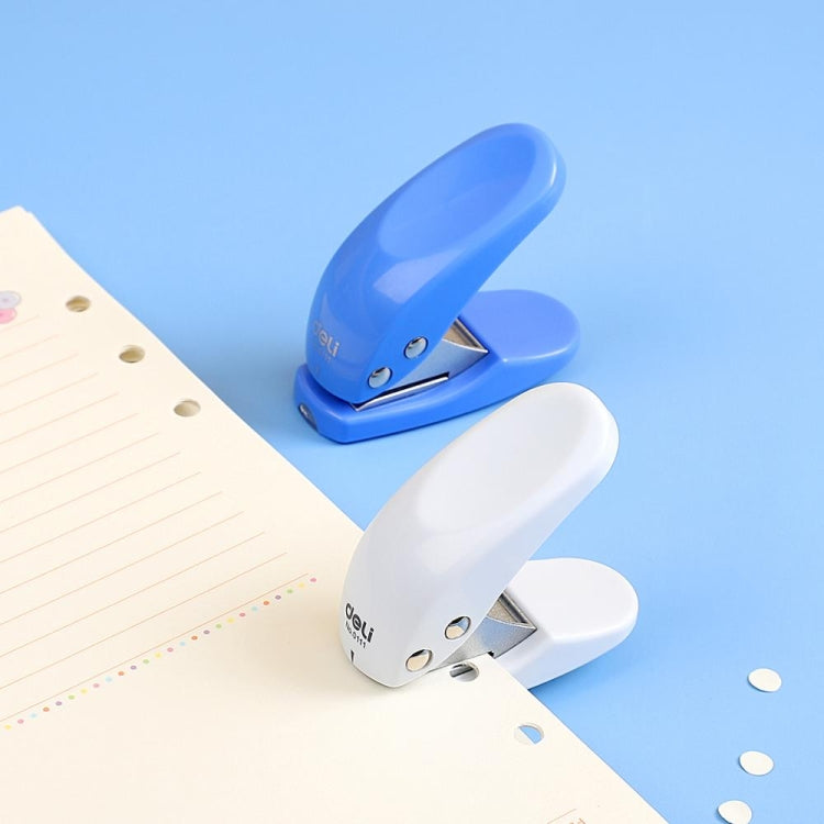 Deli Mini Small Hole Punch Single Circular Hole Punch Machine Manual Hole Punch, Size: 6x5.5cm, Random Color Delivery