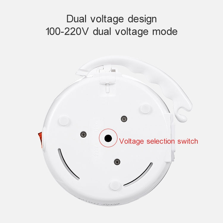 Portable Folding Silicone Intelligent Constant Temperature Travel Camping Electric Kettle, Power cord specification:EU Plug(White)