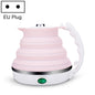 Bouilloire Électrique Pliable en Silicone, Intelligente à Température Constante pour Voyage et Camping, Spécification du cordon d'alimentation : Prise EU (Rose)
