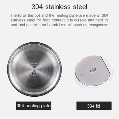 Bouilloire Électrique Pliable en Silicone, Intelligente à Température Constante pour Voyage et Camping, Spécification du cordon d'alimentation : Prise EU (Rose)