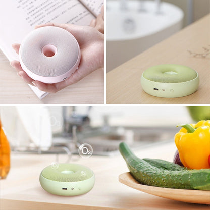 Purificateur d'air électrique portable Donut pour voiture et maison, désodorisant anionique à l'ozone (noir)