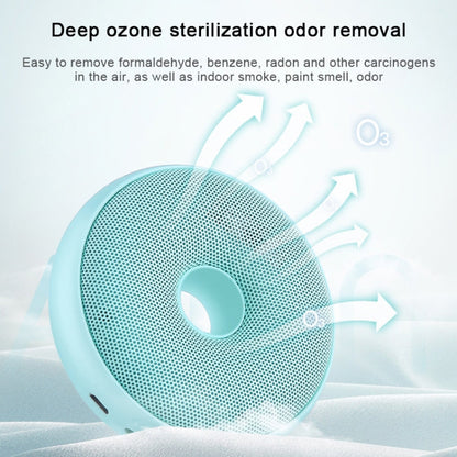 Purificateur d'air électrique portable Donut pour voiture et maison, désodorisant anionique à l'ozone (noir)