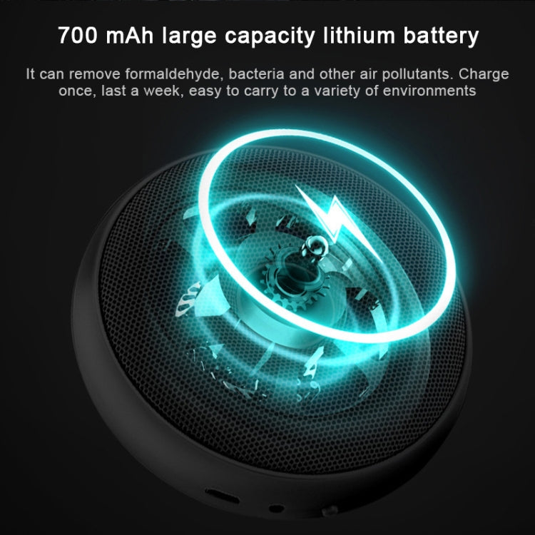 Purificateur d'air électrique portable Donut pour voiture et maison, désodorisant anionique à l'ozone (noir)