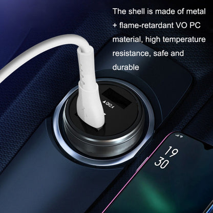 QIAKEY GX739 Dual USB Fast Charge Car Charger(Black)