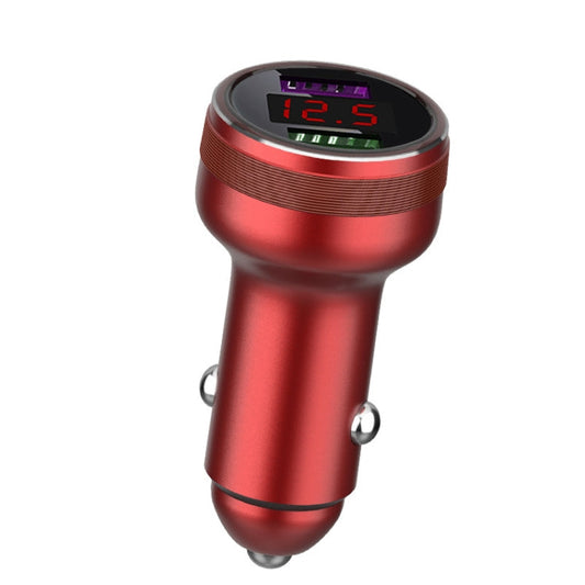 Chargeur de voiture rapide double USB QIAKEY GX506L (rouge)