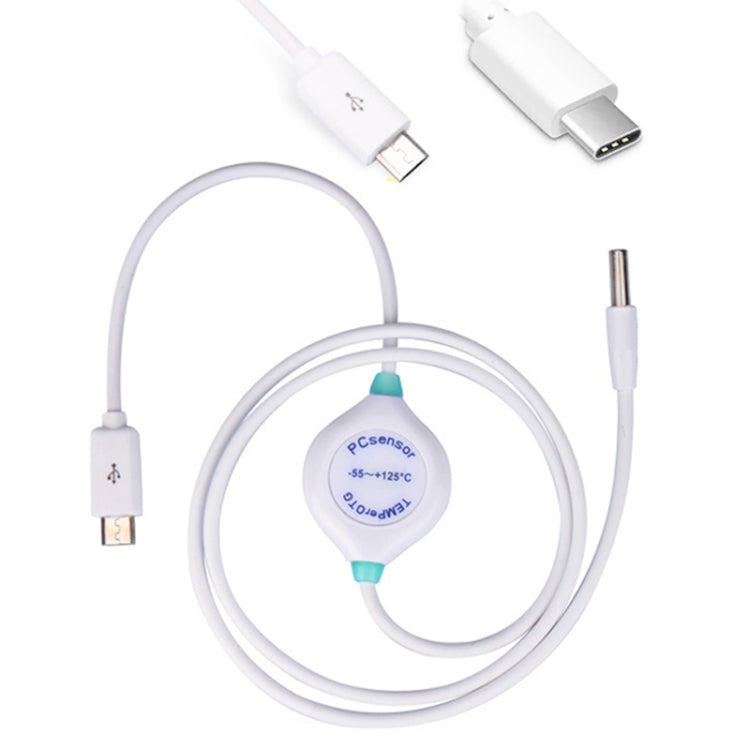 Pcsensor Milk Powder Fish Tank Temperature Detection USB Mobile Phone Probe Thermometer(Type-c)