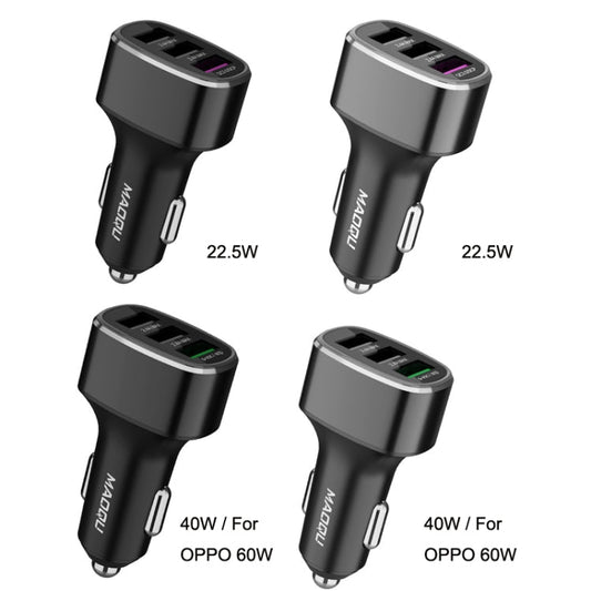 QIAKEY GT780 3 USB Ports Fast Charge Car Charger(Gray)