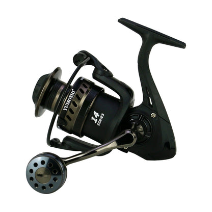 YUMOSHI LS5000 Metal Head Fishing Reel Sea Rod Spinning Reel(Metal Swing Arm+Metal Grip Pill)