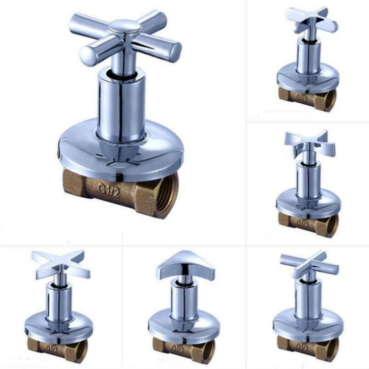 Tap Water Switching Valve Water Pipe Main Gate 4 Points Inner Wire Tooth Copper Submerged Valve(72-0001)