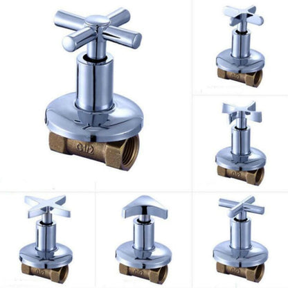 Tap Water Switching Valve Water Pipe Main Gate 4 Points Inner Wire Tooth Copper Submerged Valve(72-0001)