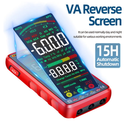ANENG 682 Smart VA Reverse Display Automatic Range Rechargeable Multimeter(Red)