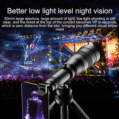 APEXEL APL-JS36XJJ04 Full Metal 36X High List Tube External Dual-tone Telescope Universal Telephoto Mobile Phone Lens