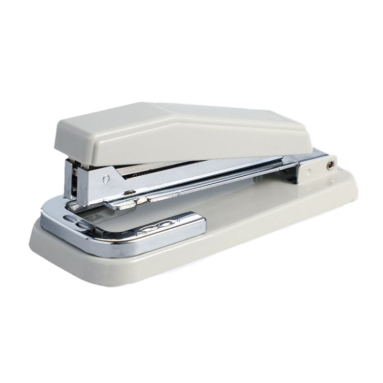 Deli 0414 Stapler Portable Rotatable Stapler 0012 Staple Nail(White)